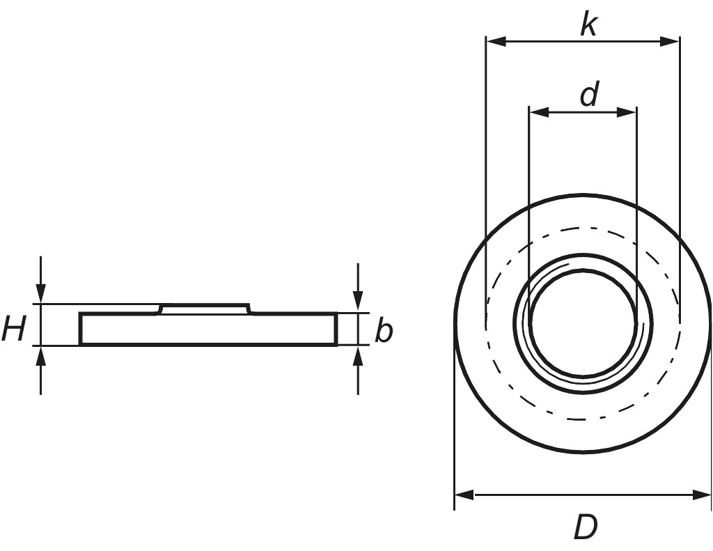 GF  321  thread flange   1/2" black